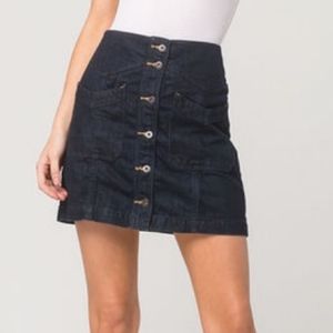 Free people denim skirt size 2